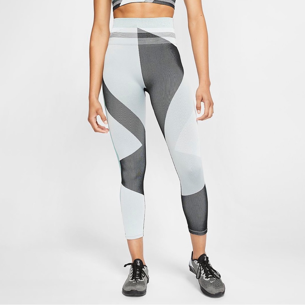 NEW Nike Sculpt Icon Clash 7/8 Training Leggings Blue - Size XS
